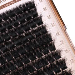 Geeneiya matte black lash clusters for lightweight, comfortable wear