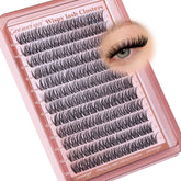 Geeneiya natural lash clusters 14mm, C curl, for a soft daily enhancement.