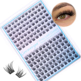 Geeneiya short lash clusters in wispy C curl for natural-looking volume