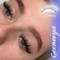 Geeneiya spikes d-curvature layered-look blends seamlessly with other lash styles for customization.