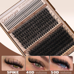 Geeneiya spikes lash clusters 16-18mm for dramatic stacking.