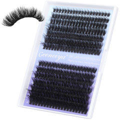 Geeneiya tweezers and guide for DIY lash application.