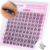 Geeneiya VENUS lash clusters 10-16mm with invisible band for natural enhancement
