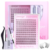 Geeneiya Venus lashes clusters kit packaging displaying a beginner-friendly DIY setup.