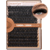 Geeneiya volume lash clusters 16-18mm for subtle to moderate fullness during daily wear