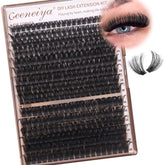 Geeneiya volume lash clusters 16-18mm for fuller lashes with natural wispy finish