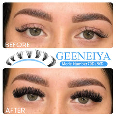 Geeneiya waterproof lash bond and seal glue for secure wear.