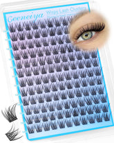 Geeneiya wispy cluster lashes 12mm for a natural, eye-brightening everyday look.