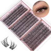 Geeneiya wispy cluster lashes 12mm for natural everyday enhancement