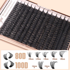 Geeneiya wispy volume lashes 80D-100D create dense, lightweight extensions
