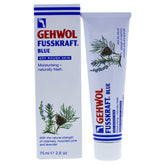 Gehwol Fusskraft Blue crema para pies, hidrata y suaviza piel seca para uso diario.