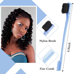 Geiserailie bristle brush with soft nylon bristles for gentle detangling