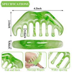 Geiserailie jade-like resin finish comb gliding through hair smoothly.