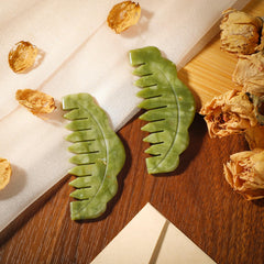 Geiserailie jade comb for back massage and full-body relaxation routines.