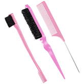 Geiserailie slick back edge brush front view for precise edge shaping and smooth finish.