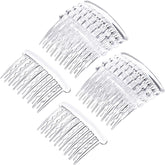Gejoy 12-piece plastic side combs in tortoise color for secure daily styling.