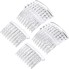 Gejoy 12-piece plastic side combs in tortoise color for secure daily styling.