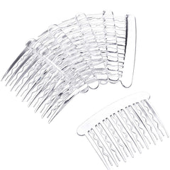 Gejoy side combs with straight teeth for stable hold on fine hair.