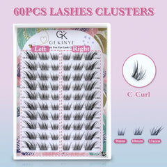 Gekinye 3pcs wispy lash clusters offer quick, buildable volume.