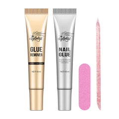 GELLAKTIK pegamento uñas 10g semisólido para fijación rápida y duradera.