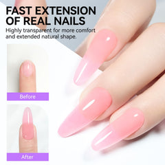 Gelike EC acrílicas para extensión, flexibles y duraderas.