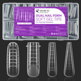 Gelike EC pack de formas color codificadas para identificación rápida de tallas en uñas.
