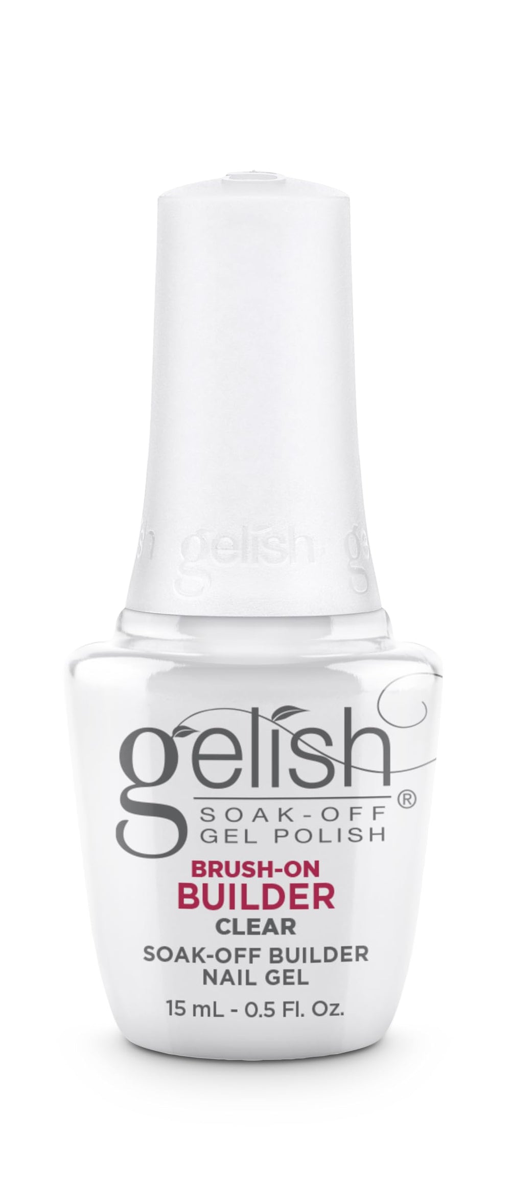 Gelish Brush-On Builder Gel: aplicación con pincel para acabado liso y controlado.