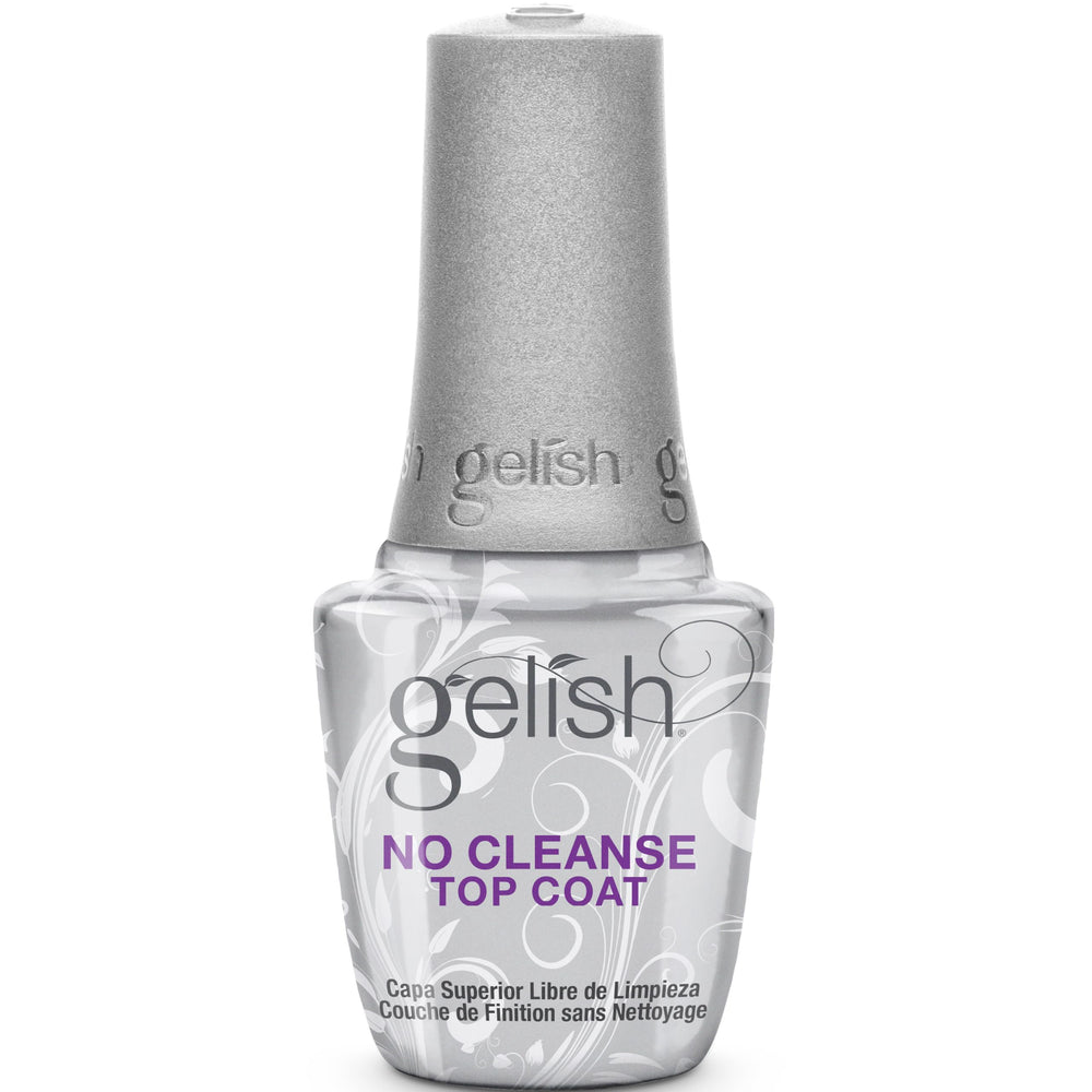 Gelish capa superior sin limpieza con brillo intenso para uñas