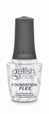 Gelish Foundation Flex, aplicación suave para uñas lisas y duraderas.