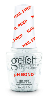 Gelish pH Bond bottle top view for quick nail prep and improved adhesion.