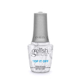 Gelish Top It Off aporta brillo alto y durabilidad para la manicura.