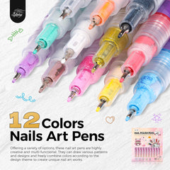 GELLAKTIK punta fina para arte de uñas facilita delineados limpios.