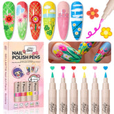 Gellaktik set de seis colores para uñas, ideal para diseños coloridos en casa