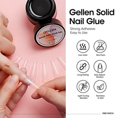 Puntas de uñas falsas de Gellen para un look inmediato.