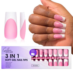 Gellen French Soft Gel Nail Tips set of 150 for versatile manicures and durable wear.