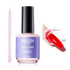 GELLEN látex líquido rosado para uñas, aplicación suave y protección de la cutícula.