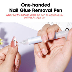 Acetone-free GELLEN remover pen designed for gentle glue removal
