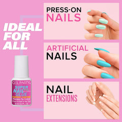 Gel PARTY: reparación rápida de uñas con sellado inmediato.
