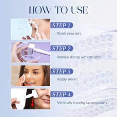 GEMERRY AMZ Derma Stamp compact design ideal for travel skincare.