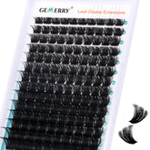 GEMERRY eyelash clusters tray with 280pcs for versatile DIY looks.