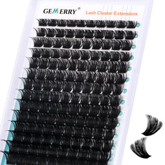 GEMERRY eyelash clusters tray with 280pcs for versatile DIY looks.