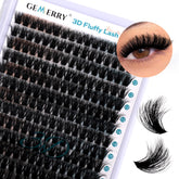 GEMERRY 3D fluffy lash clusters delivering dramatic depth and light feel