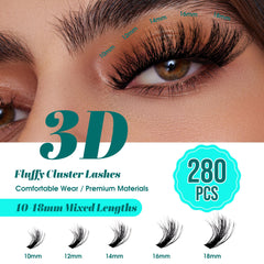 GEMERRY multilayered 3D lash extensions for wispy volume