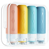 Gemice travel bottle with leak-proof cap keeps luggage dry.