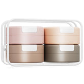Gemice travel containers with magnetic 1oz jars for organized toiletries on the go.