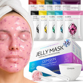 GEMSKIN jelly mask packaging shows a multipack for at‑home spa facials
