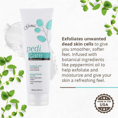 Gena Pedi Care Feet Smoothing after use reveals soft, hydrated skin.