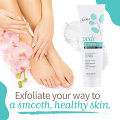 Gena Pedi Care Foot Application shows smoothing lotion on the skin.