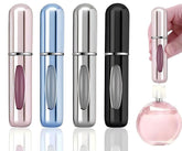 Generic 4-pcs travel perfume set in four colors, ideal for on-the-go fragrance refills