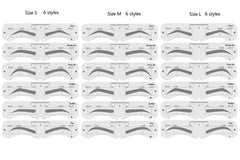 Plantillas genéricas para cejas: banda elástica para uso manos libres